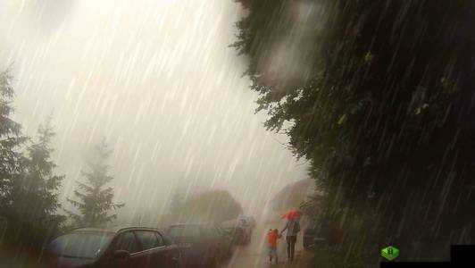 JUL532 外勤突遇大雨致工作受影响